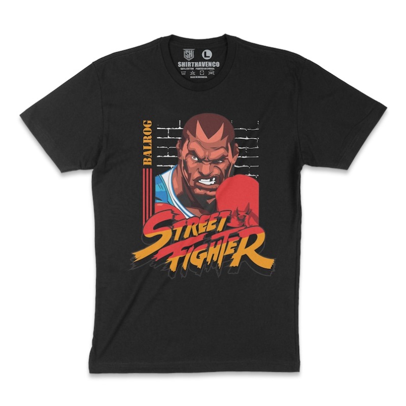 Retro Gaming T Shirt - 00012780 # Футболка A-Balrog Street Fighter,