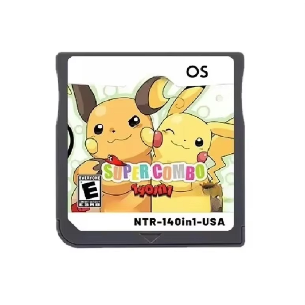 Retro Gaming Video - Игровой картридж Pokemon 140-in-1 Super Combo
