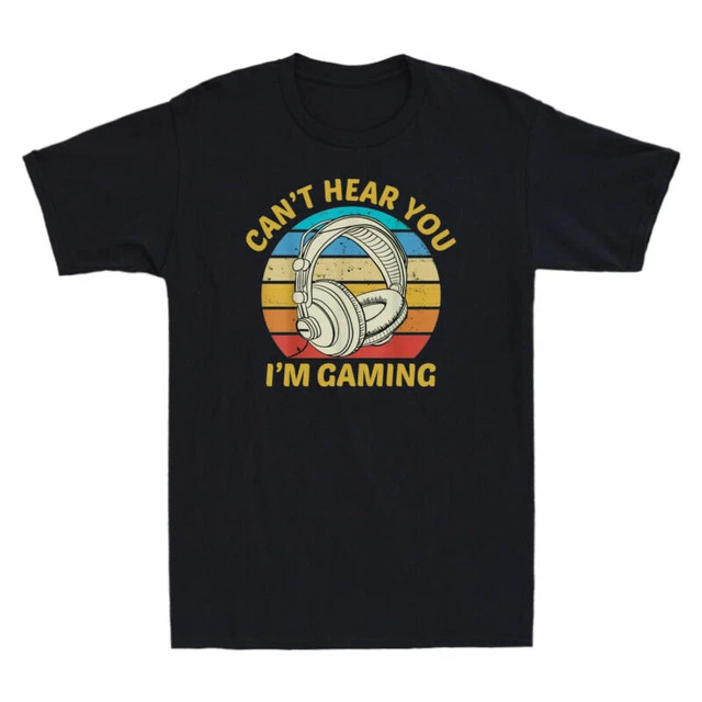 Retro Gaming T Shirt - Футболка I'm Gaming Cotton Funny Retro