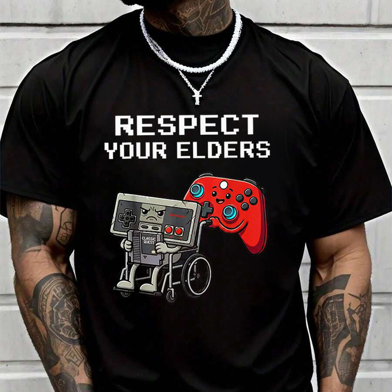 Retro Gaming T Shirt - Мужская модная футболка в стиле ретро
