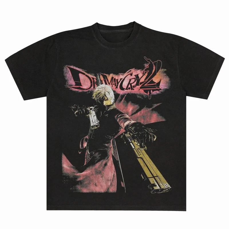 Retro Gaming T Shirt - Футболка Devil May Cry 2 Dante,