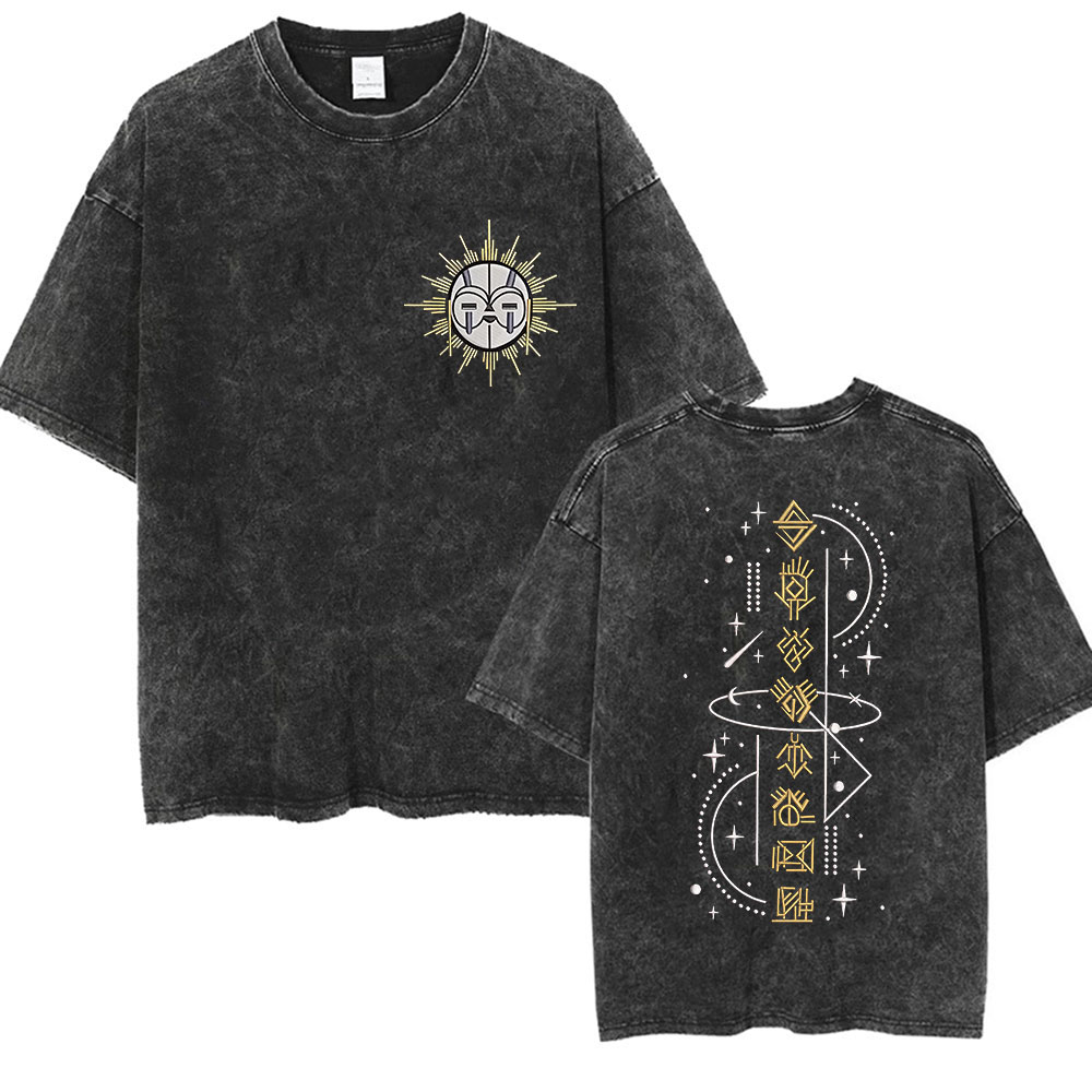 Retro Gaming T Shirt - Винтажные потертые футболки Game Clair Obscur