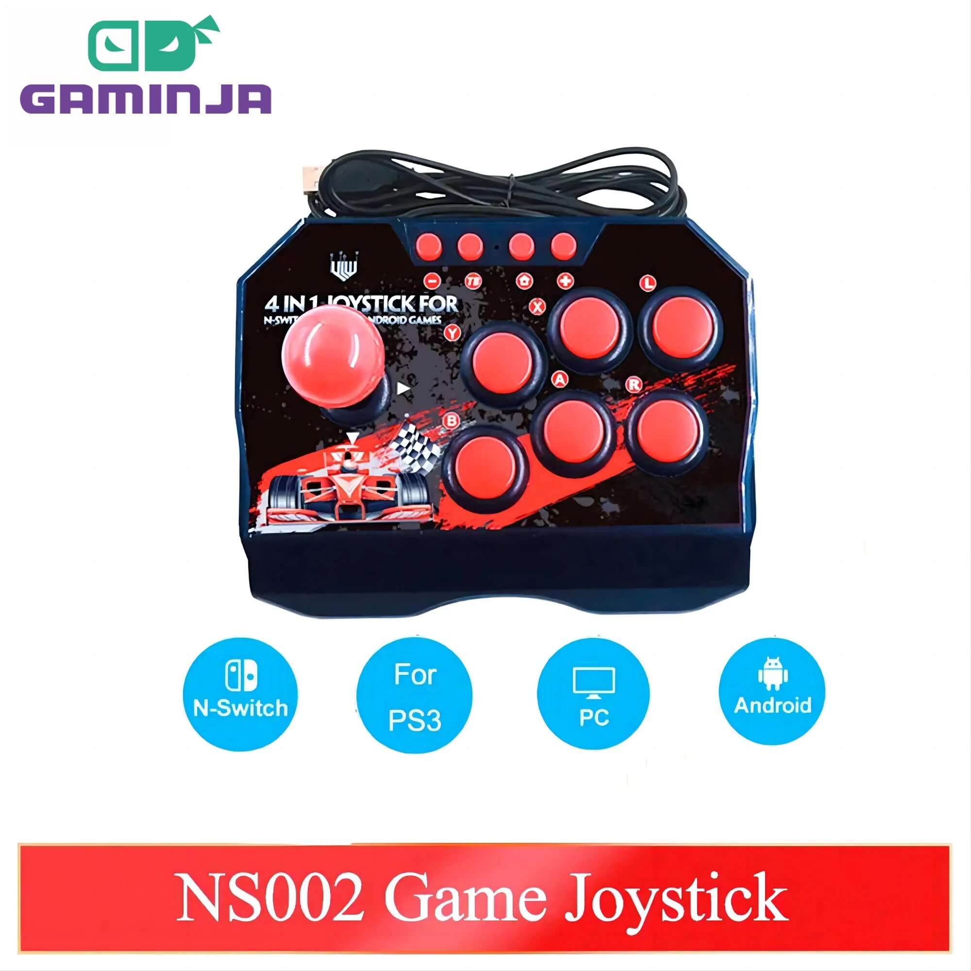 Retro Gaming Joystick - GAMINJA NS002 4 в 1 Ретро