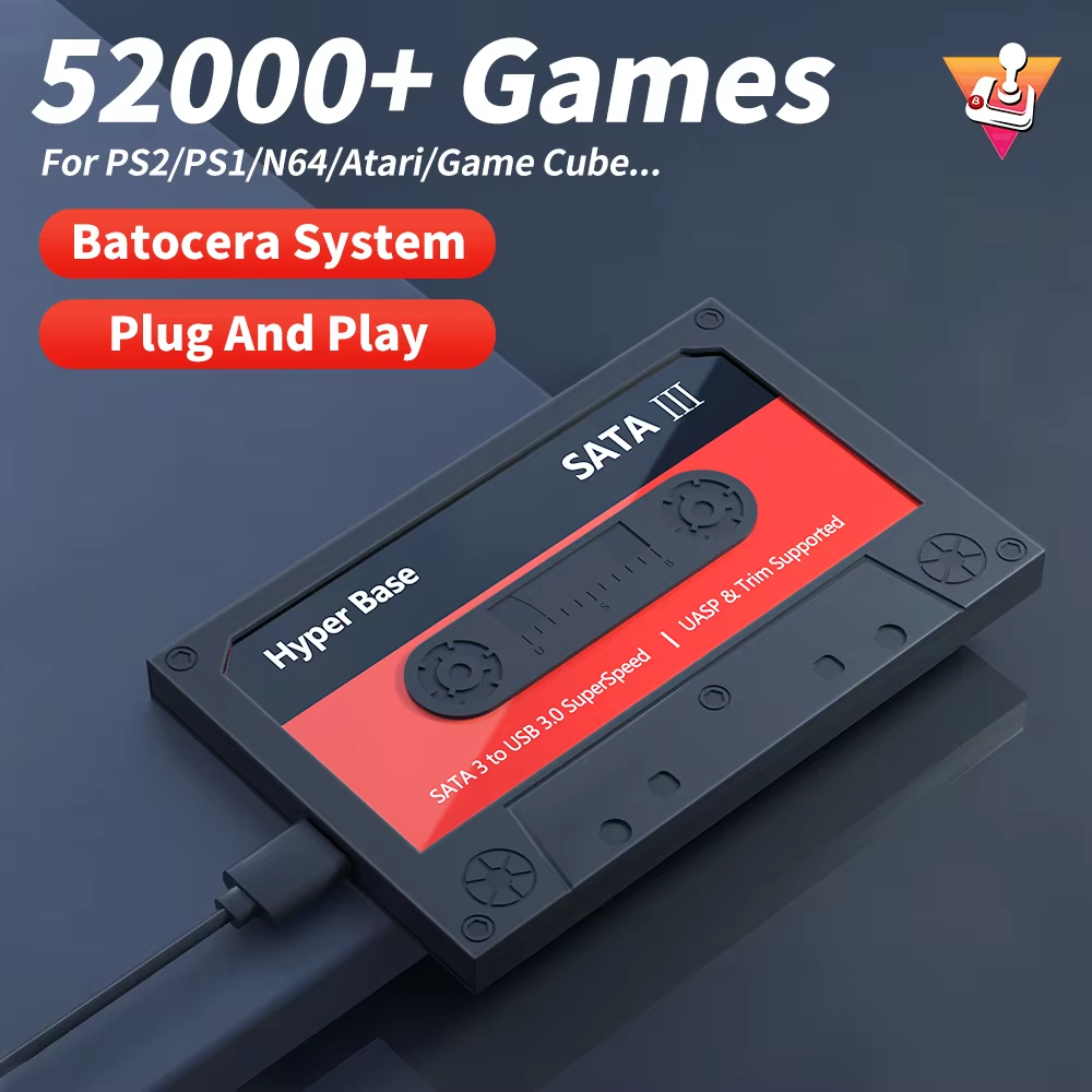 Retro Gaming Hard Drive - Жесткий диск Batocera 500G/2T в стиле