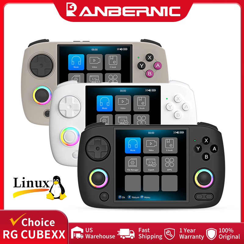 Retro Gaming Linux - Портативная игровая консоль ANBERNIC RG CubeXX,