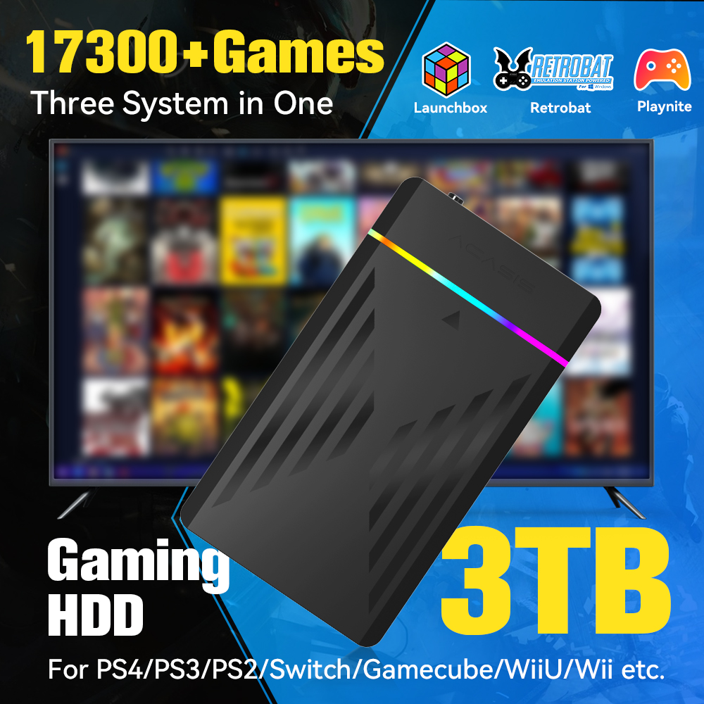 Retro Gaming Portable - Портативная игровая консоль LaunchBox/Retrobat/Playnite 3 ТБ